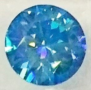 Blue moissanite